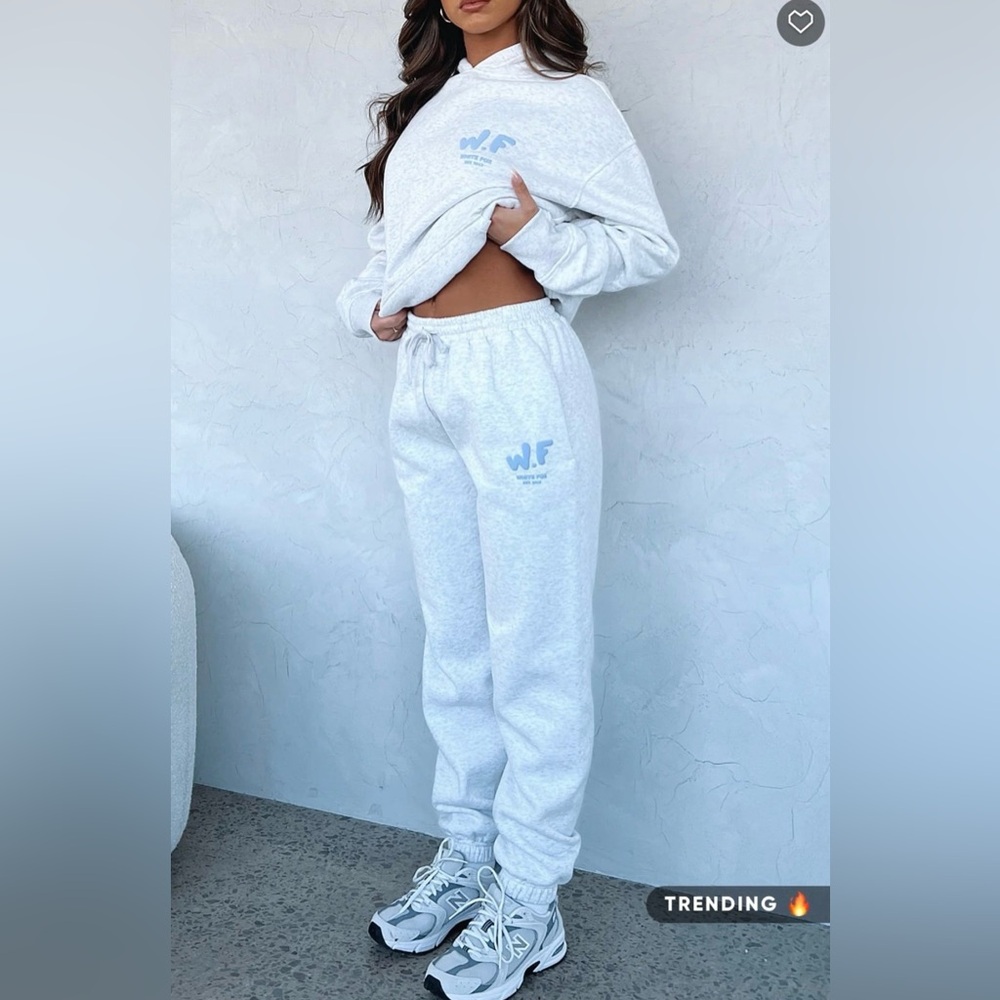 NWT white fox matching set